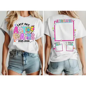 100% Cotton Last Day of School Autograph Shirt, 2026 School Year Autographs, Autograph Tee, Gift For Teacher, Class Of 2026 School Tee