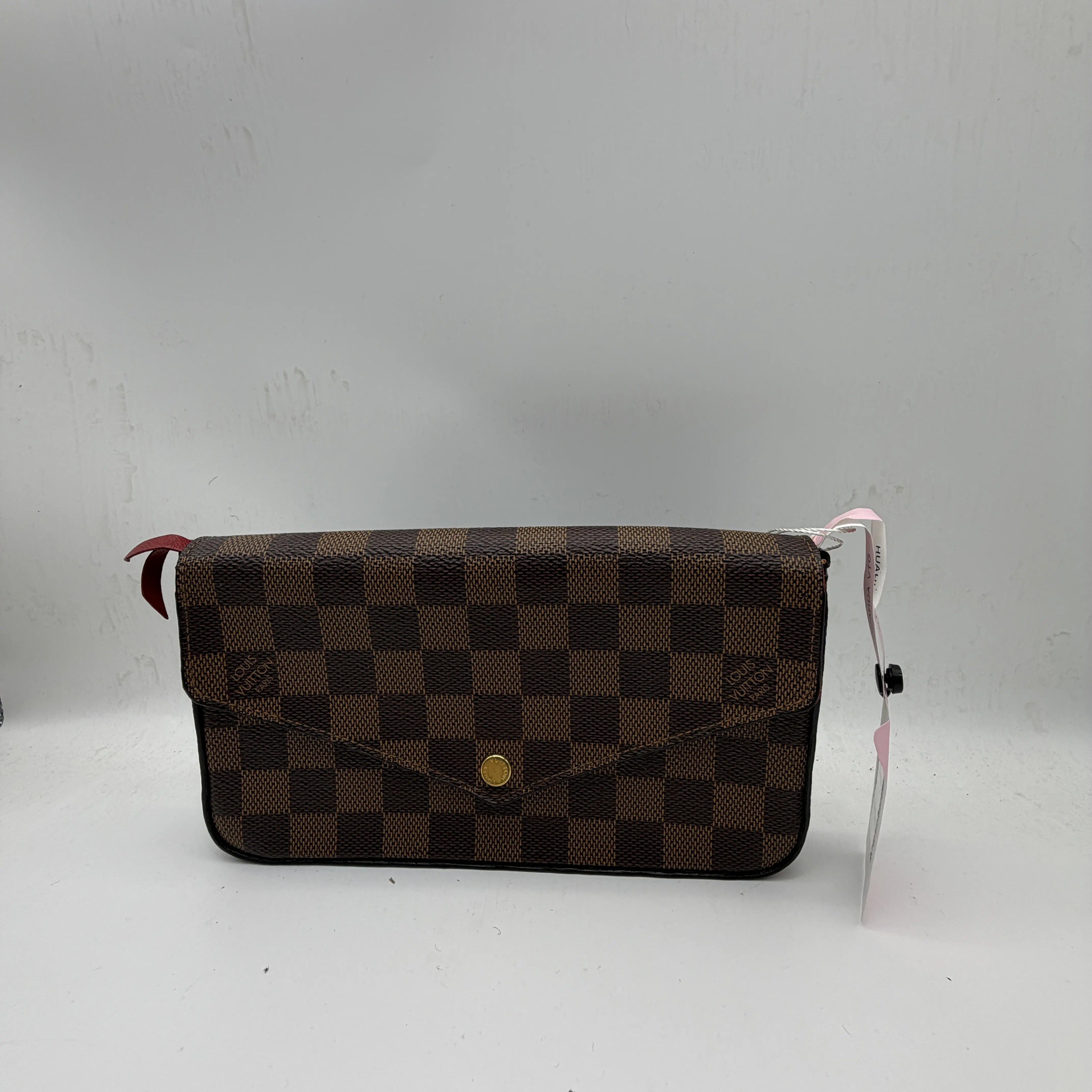 Pre-owned Louis Vuitton Félicie Pochette (Damier Ebene) 3 in 1 WOC Chain Bag