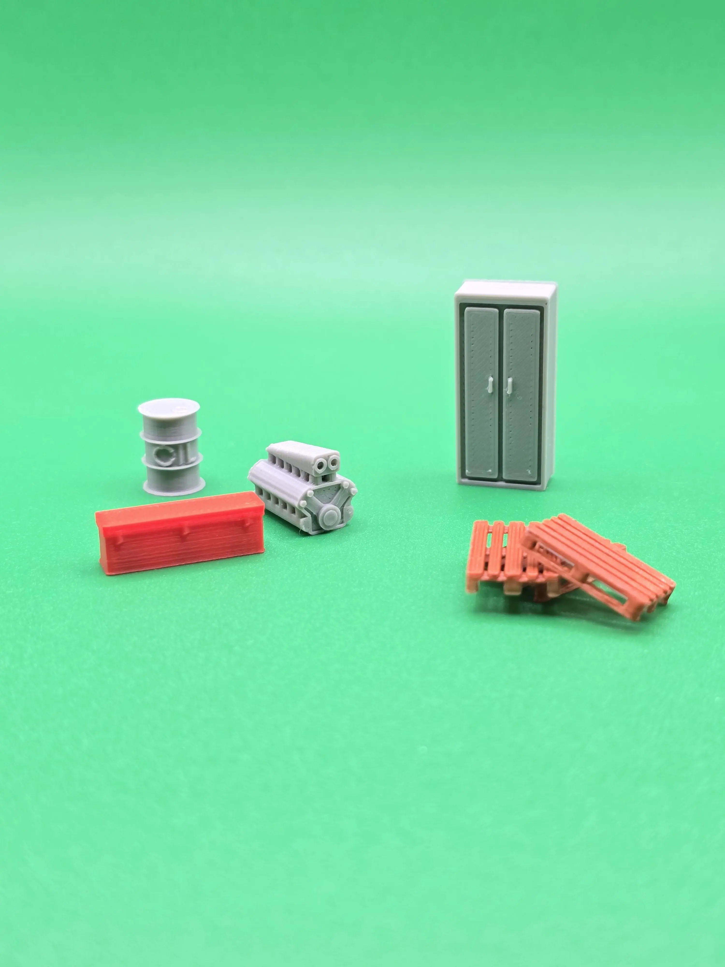 1:64 Diecast Diorama Set, 3D Printed Garage Accessories