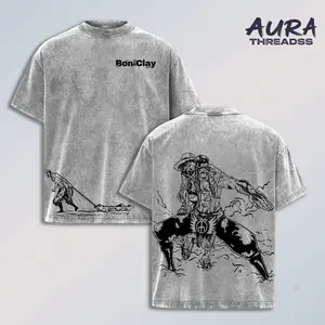 Bon Clay – One Piece Vintage Washed T-Shirt, Mr 2 Okama Way Anime Graphic Tee, Oversized Heavyweight Cotton Streetwear For Anime Fans & Unique Aesthetic