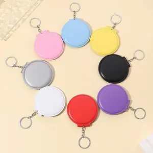 Mini Mirror Set - 4 Colorful Mirrors with Keychain - Match Your Clothes - Portable & Compact Design