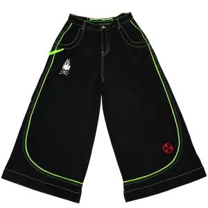 Abducted Wide Leg Denim Jeans