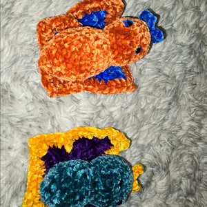 crocheted animal keychains