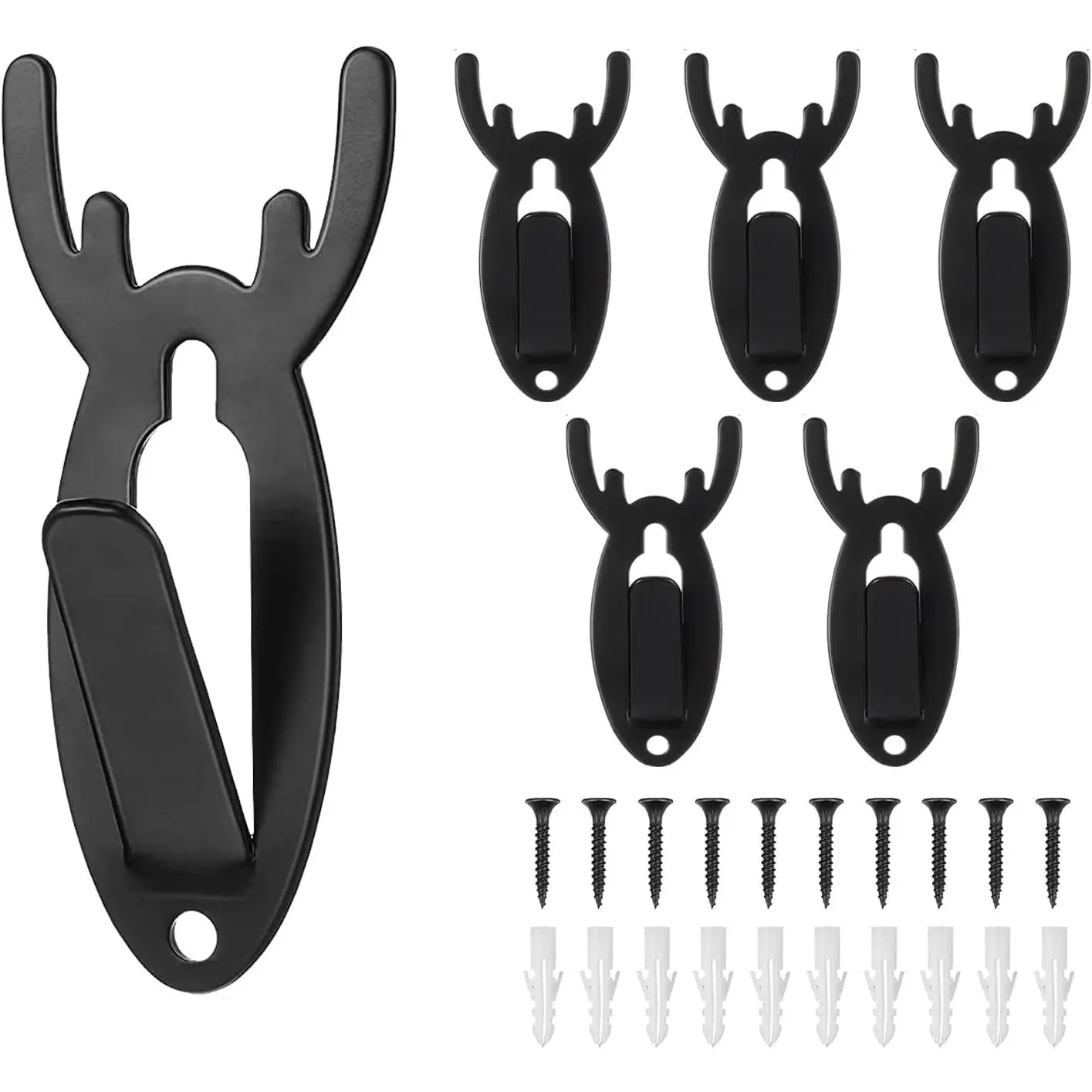 European Mount Skull Hanger 5 Skull Hooker Trophy Mounts  Kit for  and Mounting Bear,, Pronghorn, Smaller Skulls for Display