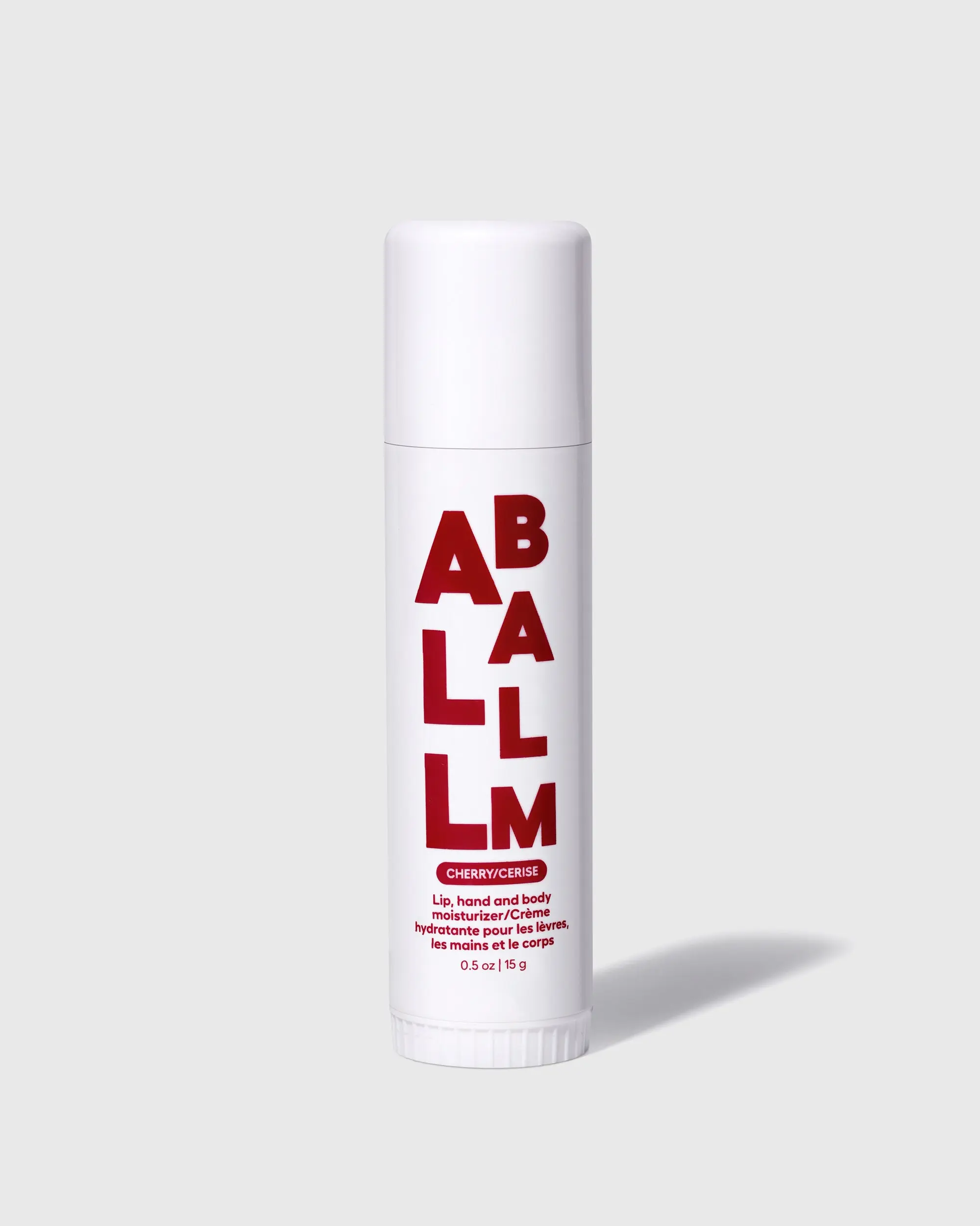 ZIZIA BOTANICALS Cherry All Balm Stick Moisturizing Lip Hand and Body Balm with Jojoba Oil Aloe Shea Butter and Calendula Extract Non Greasy Texture 0.5 oz - Moisturizer