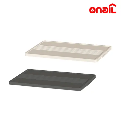 ONAIL Modern Plastic Folding Storage Box Replacement Cover - 1 x Individual Lid, Durable, Secure-Fit Organiser, 3 Capacities (XXL-XL-L) for Stackable Folding Bins, Kitchen Pantry Organization, Customization Option