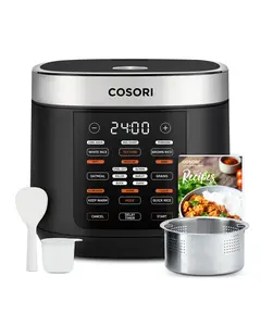 COSORI 18-in-1 Multi Rice Cooker  5-Quart: Rice Cooker, Slow Cooker, White Rice, Steamer, 24H Warmer, Fuzzy Logic, Nonstick Pot, 50 Recipes