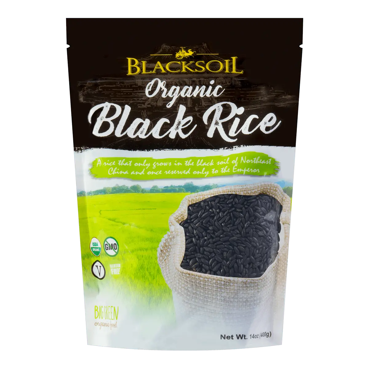 BLACKSOIL Organic Black Rice 400g - USDA Certified Non-GMO Heirloom Grain for Healthy Cooking BLACKSOIL Organic Black Rice 400g - USDA Certified Non-GMO Heirloom Grain for Healthy Cooking