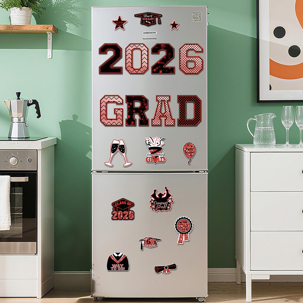 PSLEE 20 Pcs Graduation Magnets 2026 Cruise Door Car Magnets Congrats Grad Cap Magnetic Decorations for Refrigerator Garage Cruise Door Party Stickers PSLEE 20 Pcs Graduation Magnets 2026 Cruise Door Car Magnets Congrats Grad Cap Magnetic Decorations for Refrigerator Garage Cruise Door Party Stickers