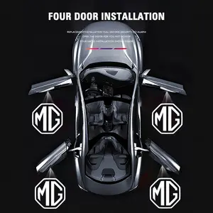 2pcs MG HD Car Door Welcome Courtesy Light Led Projector Lamp For Morris Garages MG 4 5 6 7 Cyberster ES5 ONE MG5 Scorpio ZS HS MARVEL-R Hector MG3 EZS EV GT GS 3SW Car Door Lights
