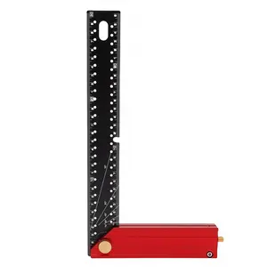Woodworking Square L-Shaped Carpenter Rule Metric 300mm, 90 Degree Right Angle, Foldable Right Angle Ruler for Professional Woodworkers
