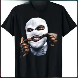 Humorous Gangster Hip Hop Gold Teeth Hustle T Shirt Crafted in the USA