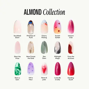 The Almond Collection - Chilltips Press On Nails Acrylic Gel System