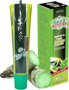 Wasabi-O Premium Wasabi Paste - Real Genuine Wasabi Paste for Sushi, Sashimi, Poke, & More - Vegan, Vegetarian, Halal - 1.52oz (43 g) Tube - Sushi Ingredients & Sushi Sauces