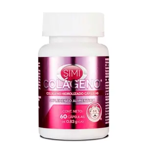 Simi Hydrolyzed Collagen Protein Capsules - 60 Capsules (0.83g Each) Dietary Health Supplement for Skin, Hair, Nails