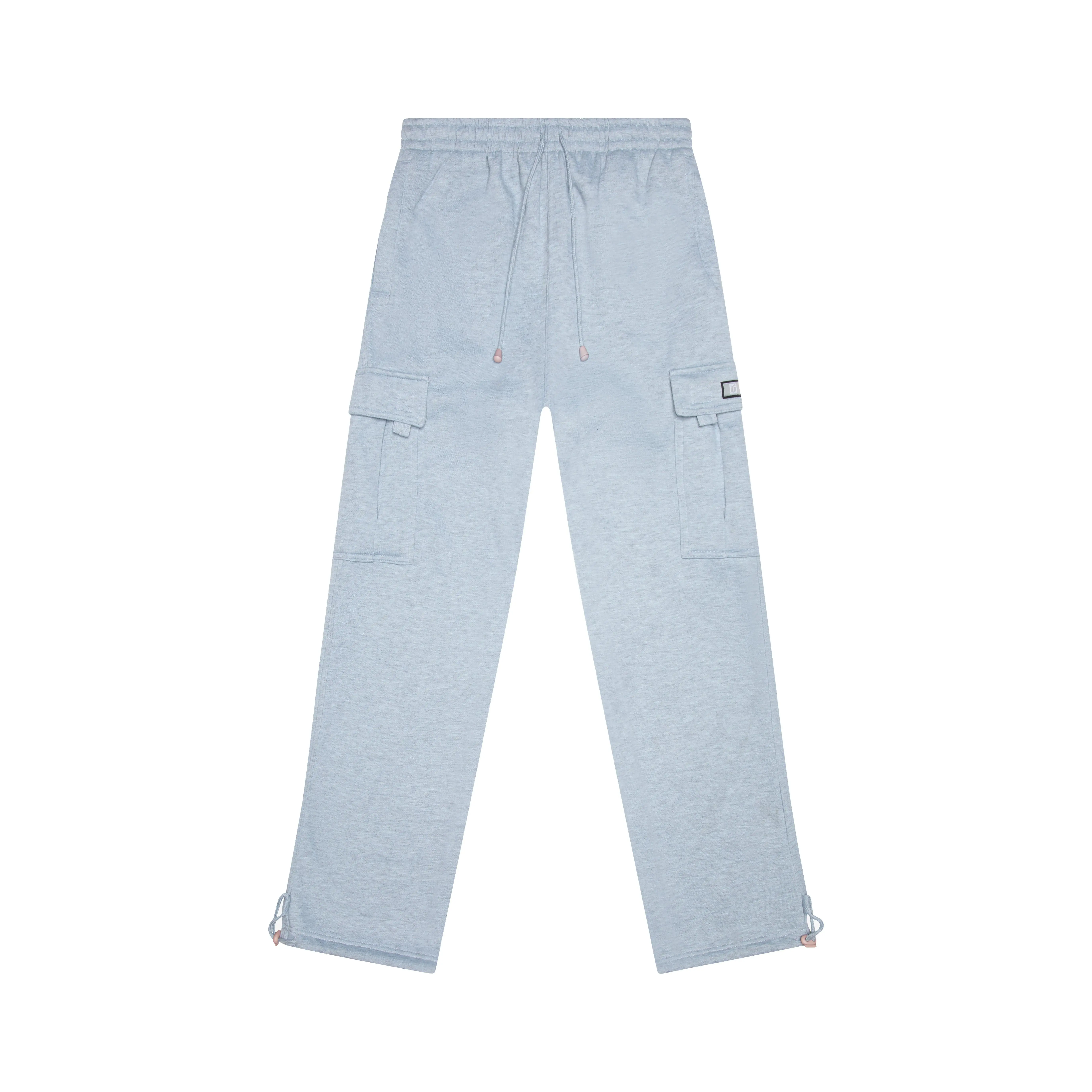 VICTORIOUS Men's Baggy Cargo Sweatpants, Relaxed Fit Soft Heavyweight Fleece with an Elastic Waist and Adjustable Hem, Pockets, Streetwear, Baggy Long Men's Pants
