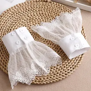 Women's Elegant Solid Color Lace Gloves, Fashionable Gloves for Wedding Bridal Party Formal Occasions, Minimalist Romantic Aesthetic Gift