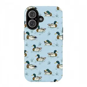 Mallard Duck Bird Nature Wildlife Outdoor Hunting Animal Lover Art Trendy Tough Phone Case. Rustic Country Aesthetic Heavy Duty Shockproof Protective Smartphone Cover for iPhone 17 Pro Max 16 Air 15 14 13 12 11.