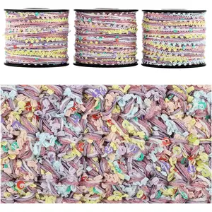 Artisanal Yarn Collection Multifiber Fancy Yarn for Knitting Crocheting Crafts DIY, Set of 3 Rolls ( Sugar Motes)