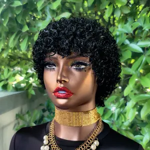 Shiny Curly Headband Wig, natural style, designed specifically for Black women; human hair style, suitable for both everyday wear and parties