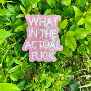 What in the sweary word vinyl sticker