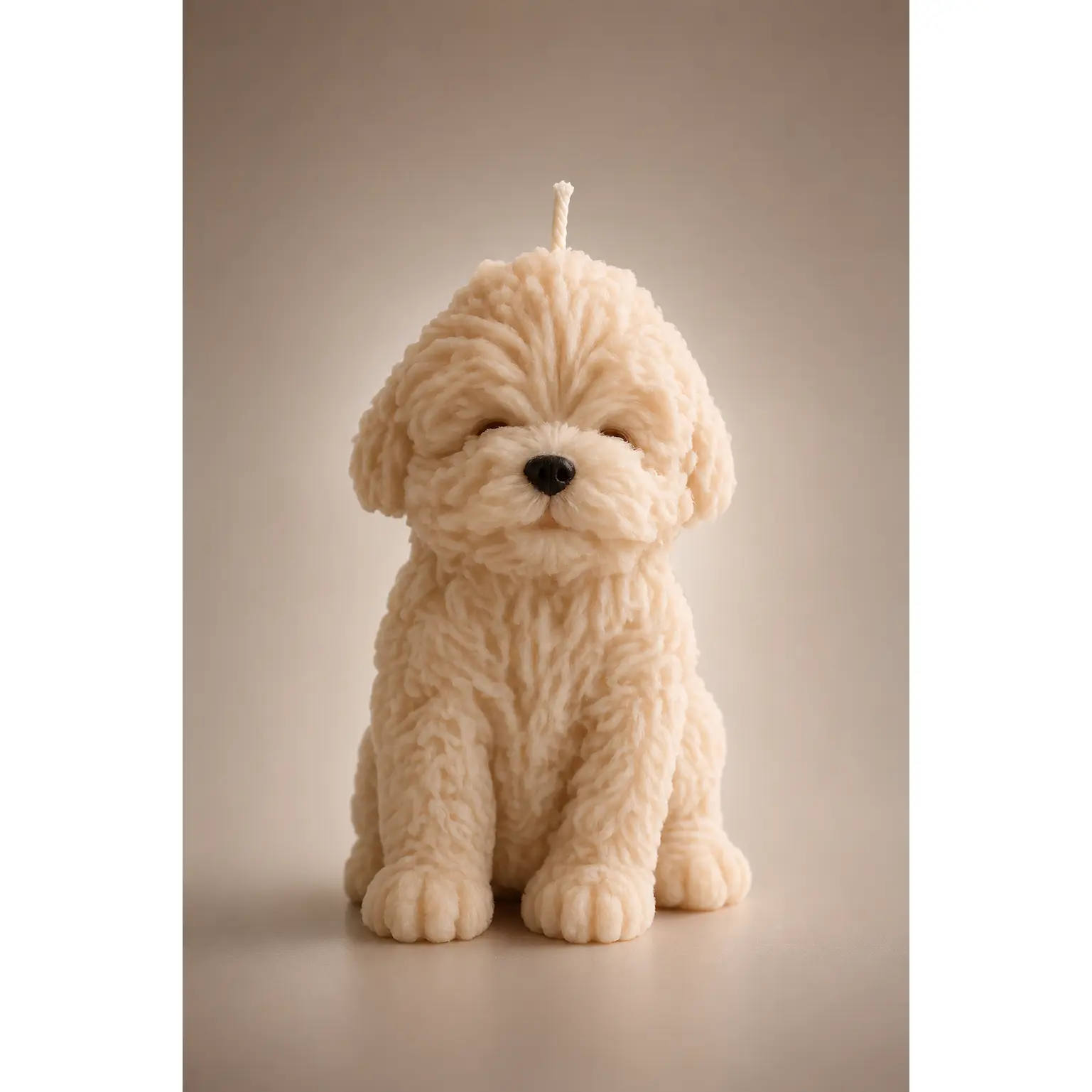 Realistic Poodle Dog Candle | Handmade Decorative Soy Wax Candle | Cute Home Decor Gift for Dog Lovers