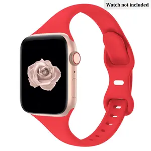 Ultra-Thin Silicone Sport Band Compatible with Apple Watch Series 1-11/ultra/se, Replacement Strap for Men & Women, Fits 38mm-49mm, Watch Straps, Smartwatch Strap, Smart Watch Accessories