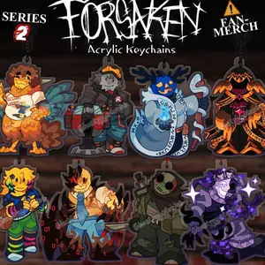 FORSAKEN SERIES 2 - Keychains: Shedletsky, Builderman, Dusekkar, Taph, Noob, John Doe, Slasher, Noli