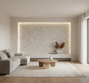 Island White 12" x 12" Interlock Pebble Tile