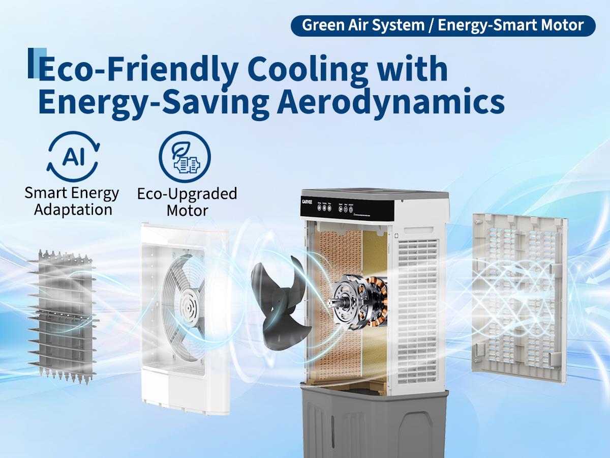 3500CFM Swamp Cooler, Evaporative Air Cooler, 120°Oscillation Air Cooler with Remote Control,Portable Air Conditioners, 24H Timer, 3 Modes & Wind Speeds for Outdoor Indoor Use, 11.6 Gallon