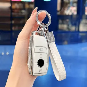 Mercedes-Benz Tpu Car Remote Key Case Cover, Flash Diamond Series, Protective Shell for a C E S Gr Class, Collectible Keychain Accessory