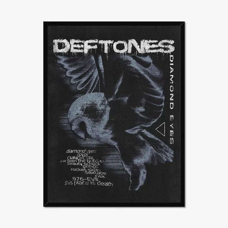 Deftones "Diamond Eyes" Poster - Y2K Grungy Shoegaze Wall Decor for Collectors
