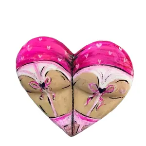 Amanda Bomb Fades Booty Magnet Series 1 Handmade Customized  Pink Heart Design Handcrafted Item Decor