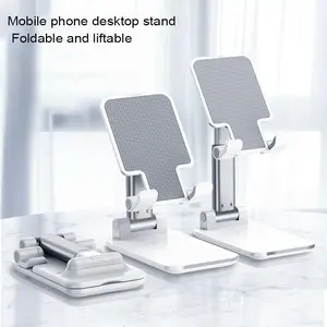 Portable Folding Mobile Phone Stand, Cell Phone Stand, Adjustable Height Desktop Holder, Smartphone Holder, Universal Tablet Support for Home & Office, Mount