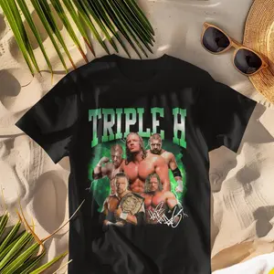 Vintage 90s Graphic Triple H T-Shirt, Paul Levesque Shirt, WWE Champion Tee, Retro American Sports Gift, Hoodie, Sweatshirt, HHH