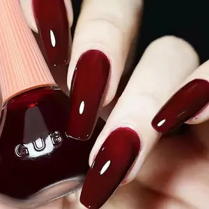 Quick Dry Nail Polish Cherry Summer Nail Lacquer for Nail Art Regular Nail Polish 0.41 fl oz.