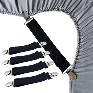 Sheet Straps Bed Sheet Keeper Holder for Corners Sheet Stays Suspender Clips Fitted Sheet Holder Clips Garters Fasteners Mattress Clamps Tehong