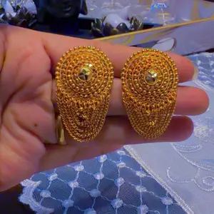 Chain Layer Big Earrings for Women Gold-Toned Statement Jewelry Perfect for Any Outfit