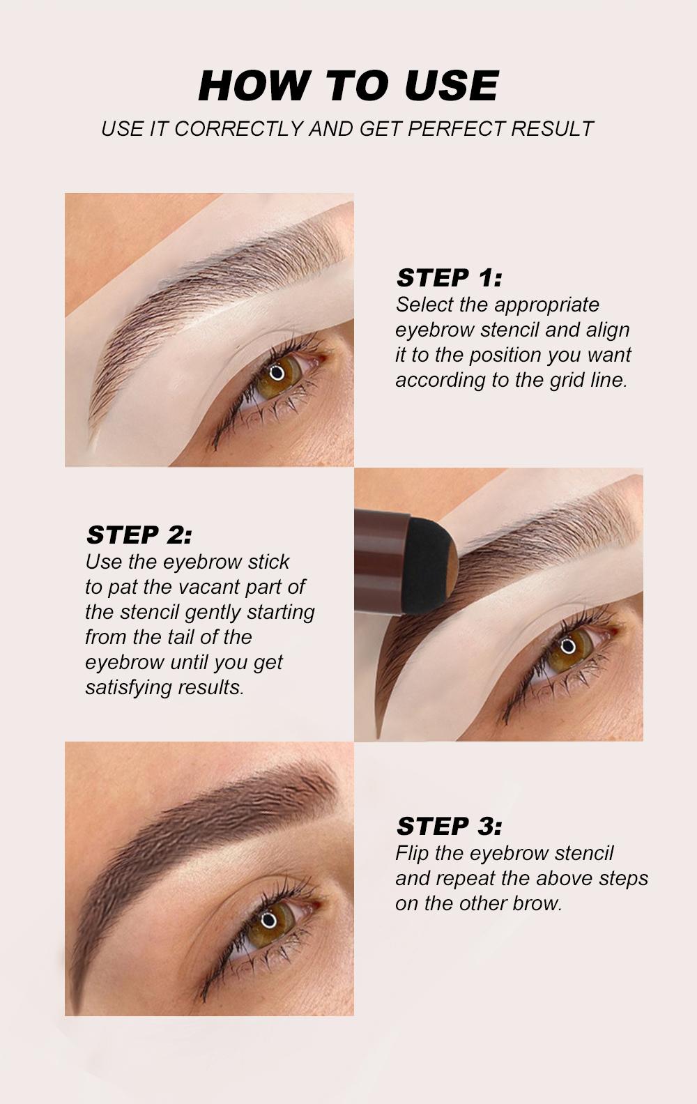 YOUNG VISION Eyebrow & Hairline Contour Kit Eyebrow Powder Pen Stamp Natural Daily Commuter Makeup