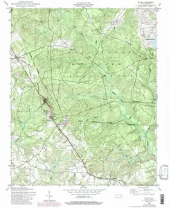 Mc Cain North Carolina USGS Topographic Quadrangle Map, 1948, 1:24000