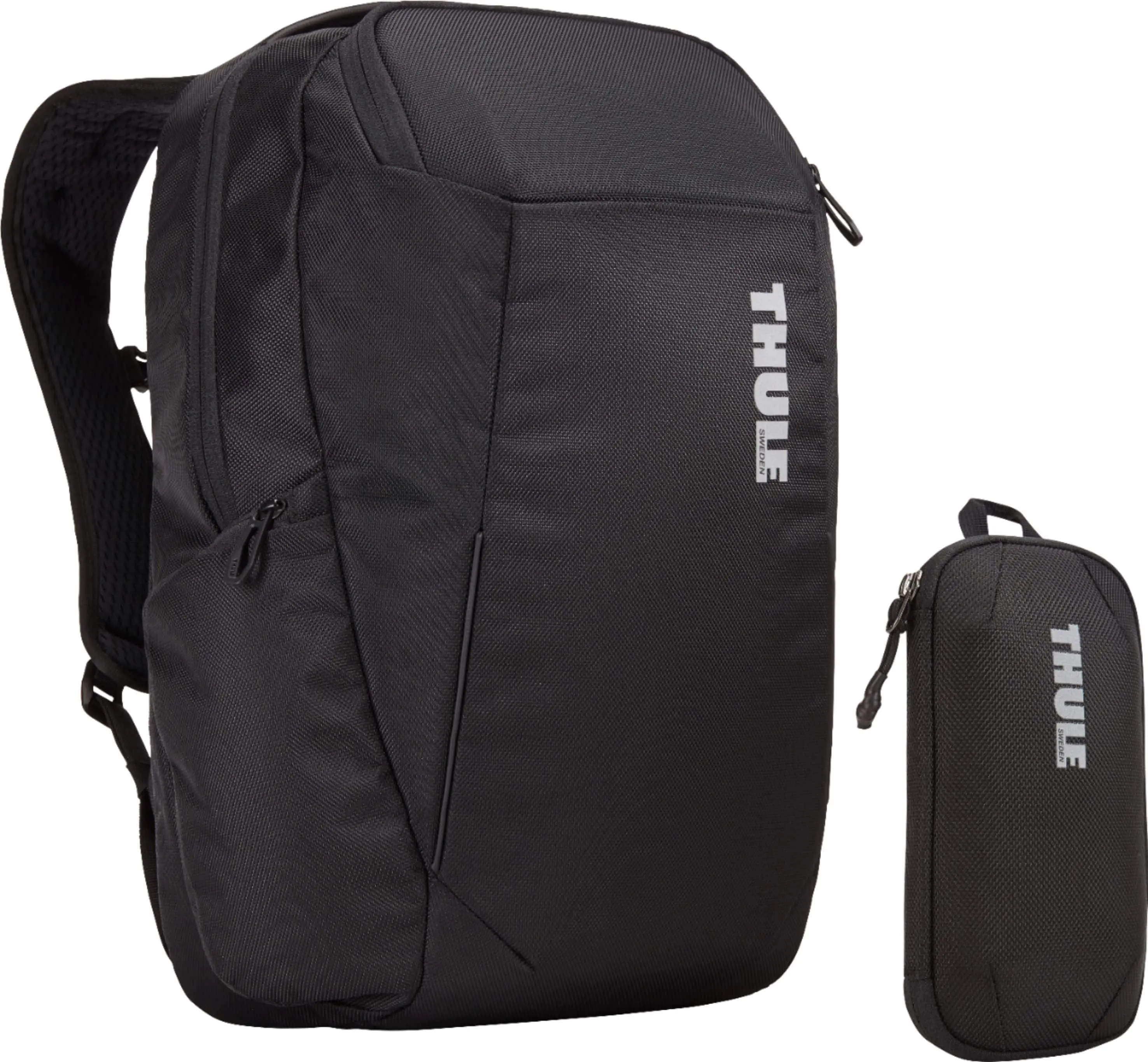 Accent Backpack 23L Bundle for 15.6 Laptop w Subterra PowerShuttle, 10 Tablet Sleeve, SafeZone, & Water Bottle Holder