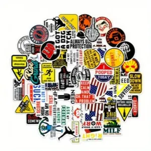 150 Fun Pattern Stickers Modern Style Non Repeat Stickers DIY Decorative Helmet Water Cup Computer Luggage Waterproof Stickers