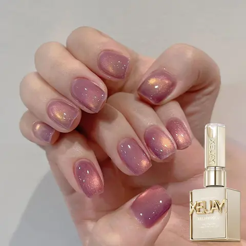 XEIJAYI Single Item 15ml TPO-HEMA Free Magnetic Jelly Gel Nail Polish, High Density Magnetic Powder, Sparkling Shine Cat-Eye Reflection, Rich Color, Salon Quality, Long Wearing Glossy Finish, Soak-Off UV/LED for Home Manicure, Salon Use