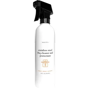 High-Performance Stainless Steel BBQ Exterior Cleaner and Protectant - Cleans, Shines and Protects Stainless Steel Barbecue Surfaces, Shields from Outdoor  - 16 oz