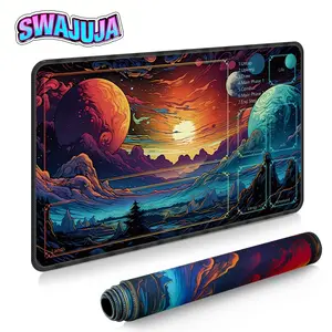 Chimelong Game Mat, Large Tabletop Pad for Tcg & Board Games, Dream Forest Design, Wrist Support Desk Pad, Perfect Gift for Gamers, Extended Desk Pad