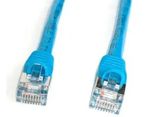 Startech S45PATCH25BL STP Patch Cable - 25 ft Blue Shielded Snagless Category 5e 350 MHz - Data Transfer Adapter Network Transceivers, Switches, Routers