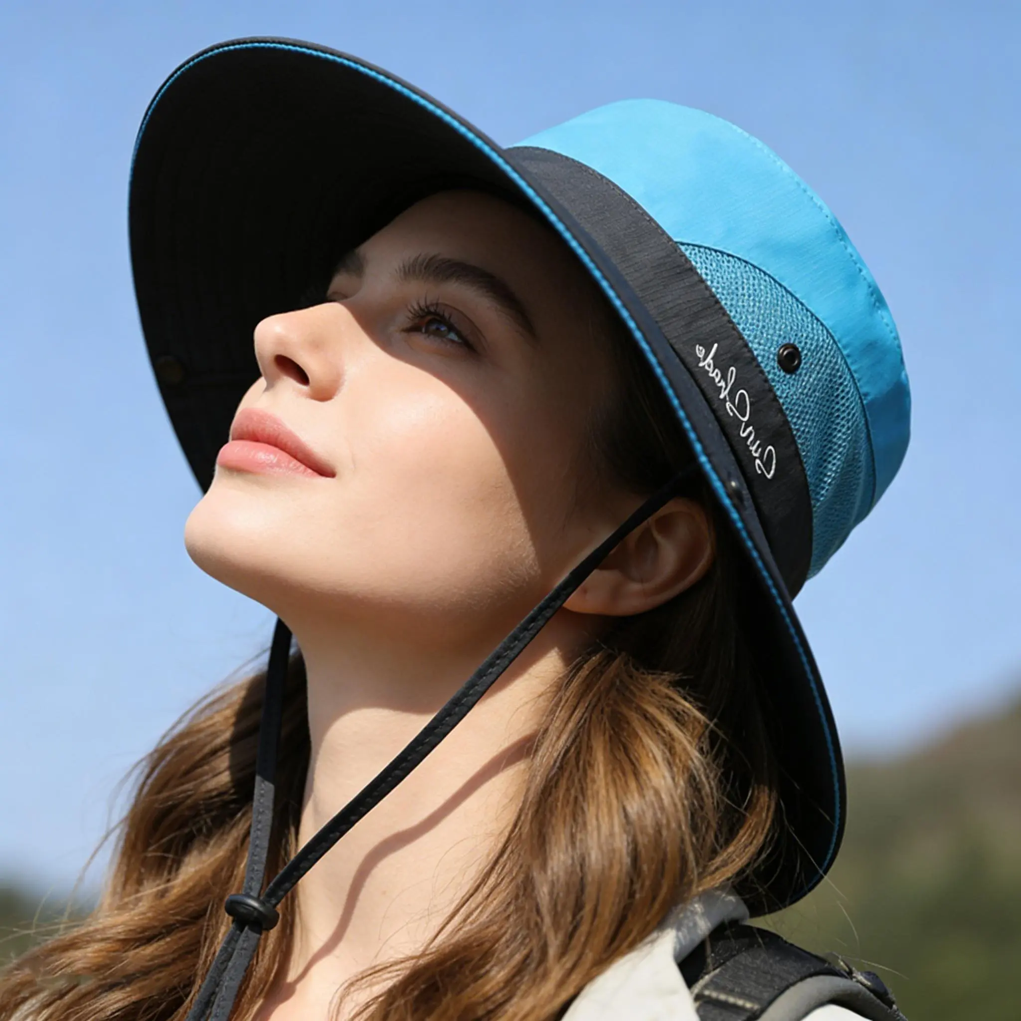 Outdoor Travel Fishing High-Beauty Sun Hat Full Sun Protection UV Protection Sunshade Hat for Men and Women