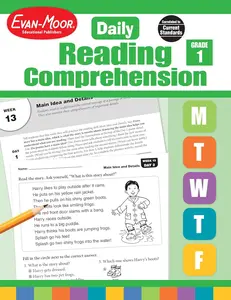 Evan-Moor Daily Reading Comprehension, Grade 1 - Homeschooling & Classroom Resource Workbook, Reproducible Worksheets, Teaching Edition