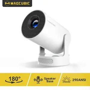 Magcubic HY300Pro+ 290ANSI Portable Projector Upgraded HY300Pro BT5.4 WIFI6 8K 4K Decode Native 1280*720P 0.8:1 Throw Ratio Built-in Speaker & Appstore Allwinner H726 Home Cinema Mini Smart Summervibes