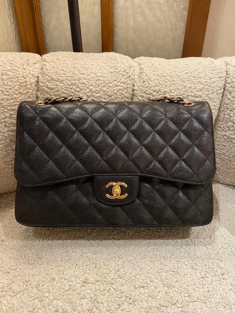 Pre-owned CHANEL Other Shoulder Bag Classic Jumbo Double Flap bag 12093990181/610527****